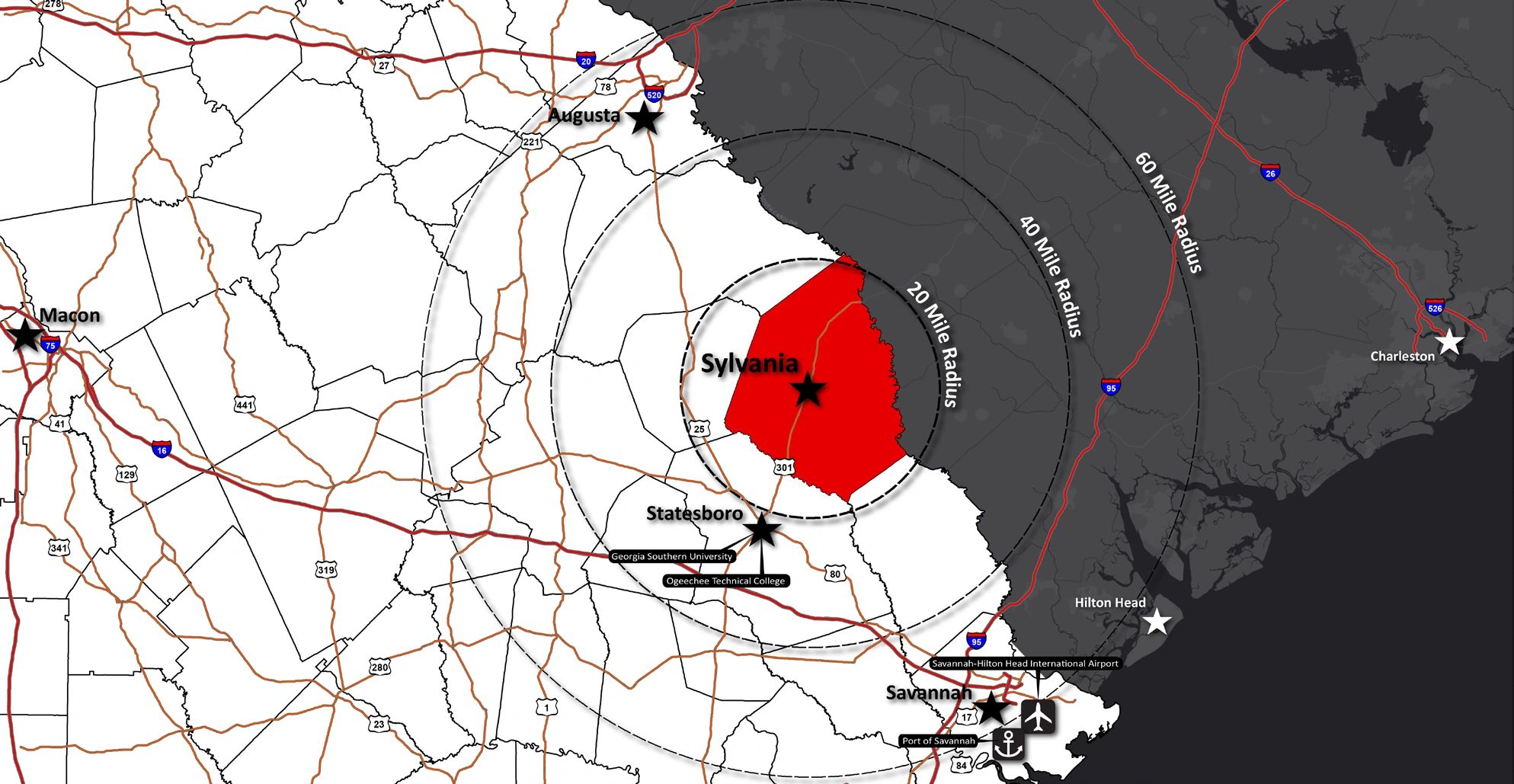 Savannah and Southern Area Industrial Real Estate